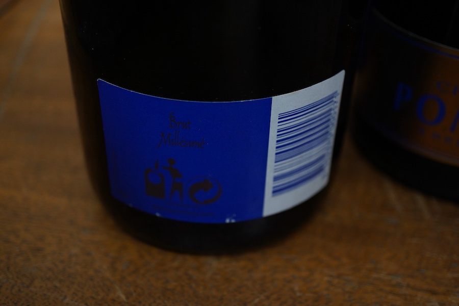 Two boxed champagnes, Pomriery Grand Cru, 1995